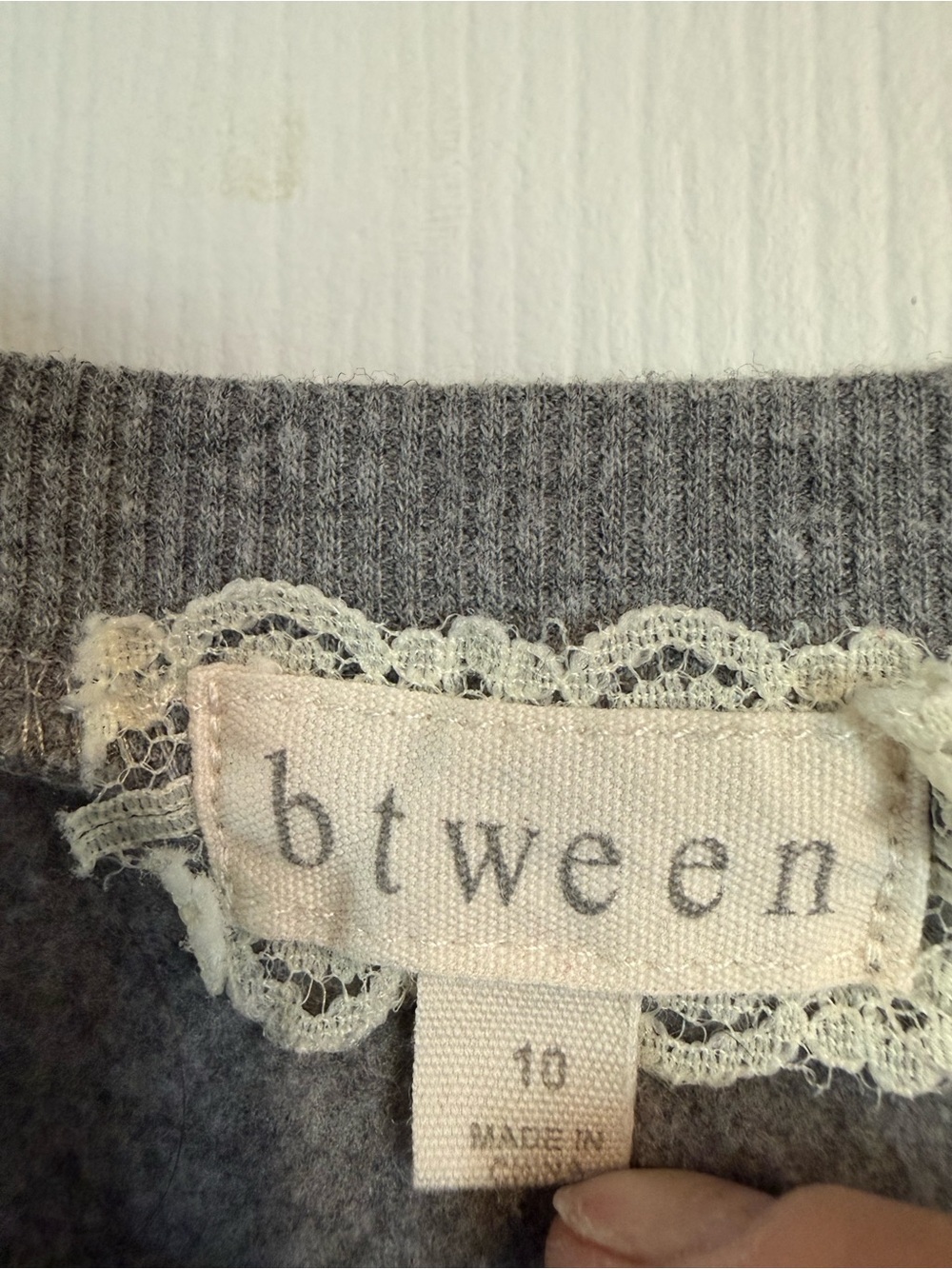Girls' Gray Pearl-Accent Ruffle Set - Picture 2 of 2